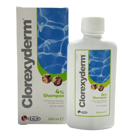 Clorexyderm 4% Shampoo for Dogs and Cats 200ml