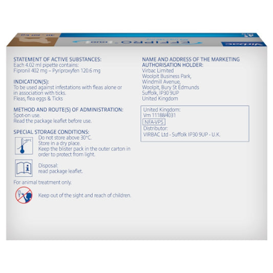 Effipro Duo for Extra Large Dogs 40-60kg (4 pack)