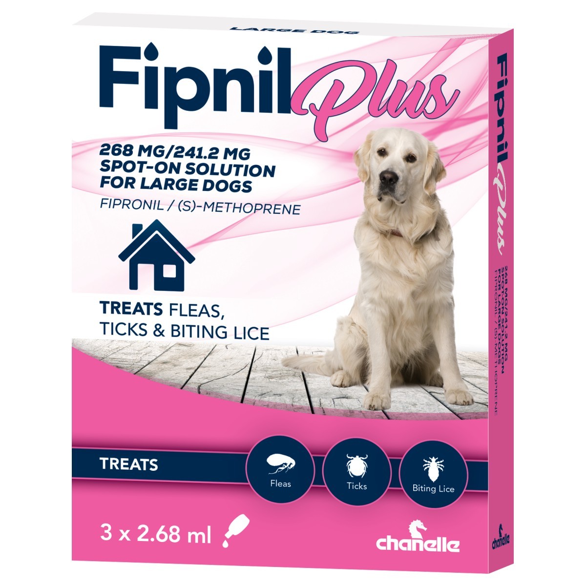 Fipnil Plus Spot-On Solution for Large Dog (3 Pipettes)