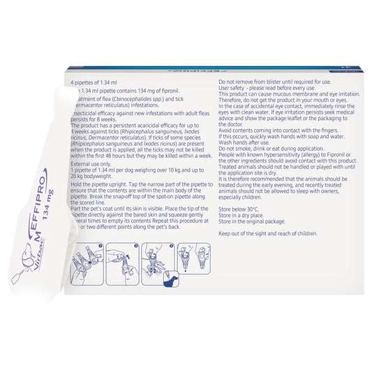 Effipro for Medium Dogs 10-20kg (4 pack)