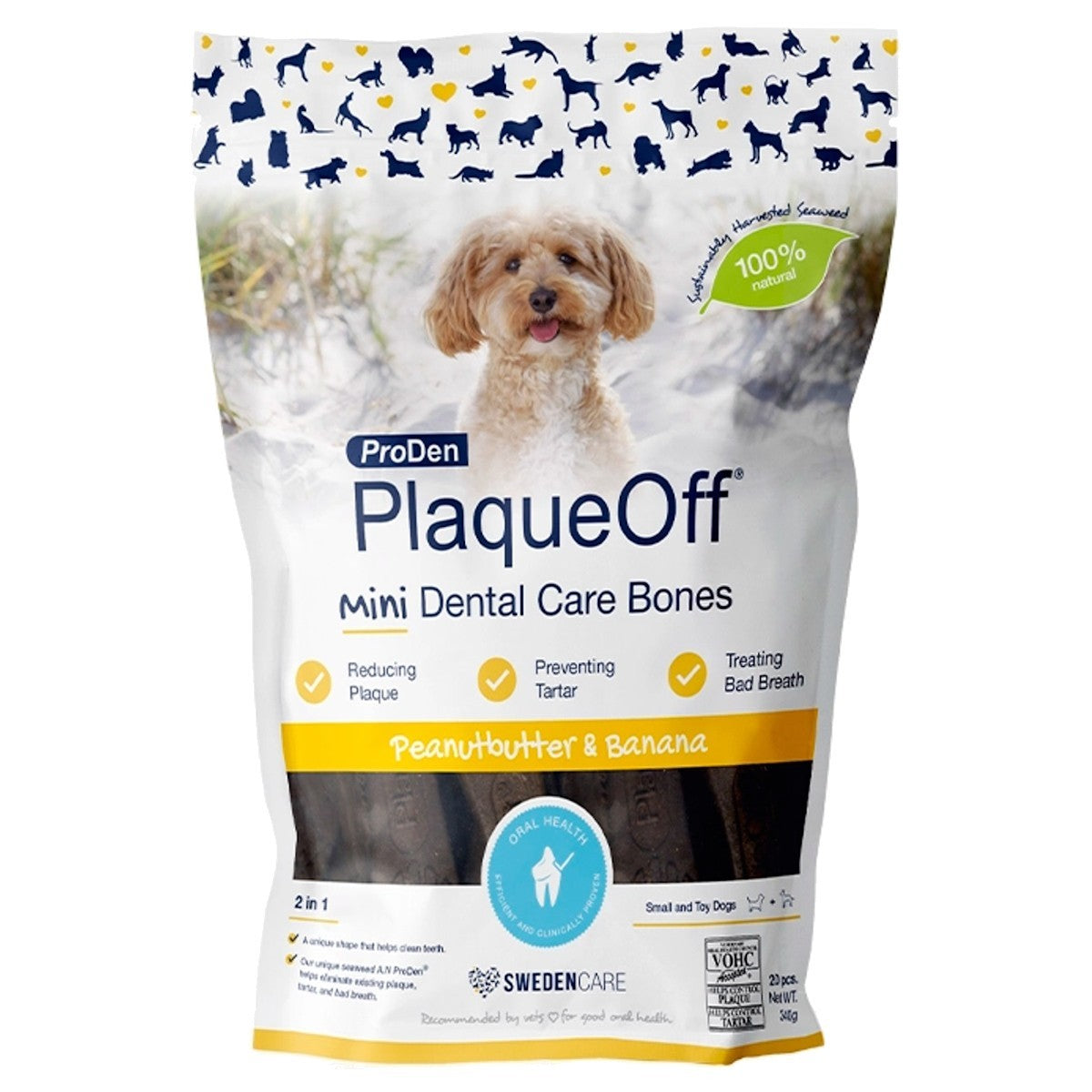 ProDen PlaqueOff Mini Dental Care Bones 340g