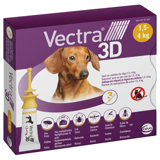 Vectra 3D Spot On for Dogs (3 Pack)