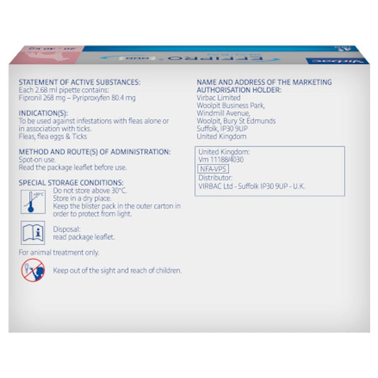 Effipro Duo for Large Dogs 20-40kg (4 pack)