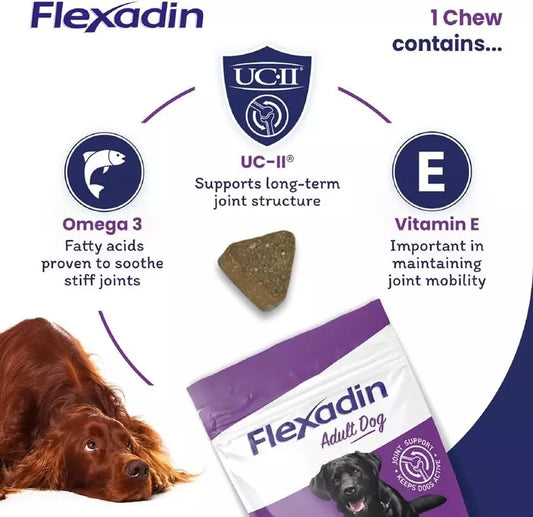 Flexadin Adult Dog Chewable Joint Supplement