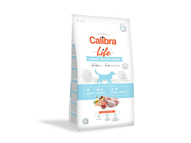 Calibra Life Junior Medium Breed Dry Dog Food (Chicken)