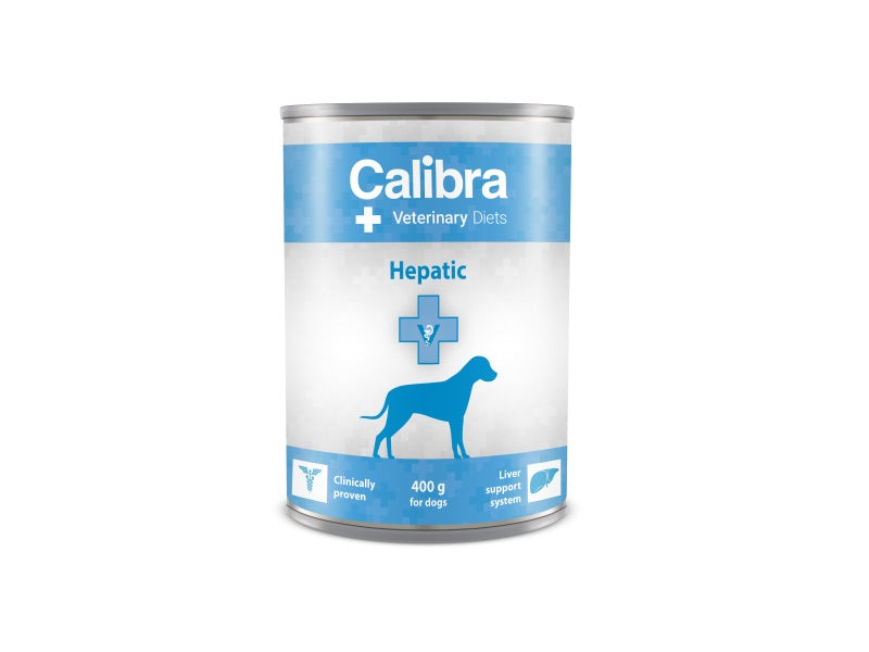 Calibra Veterinary Diet Hepatic Wet Dog Food - Pack Size : 6 x 400g Cans