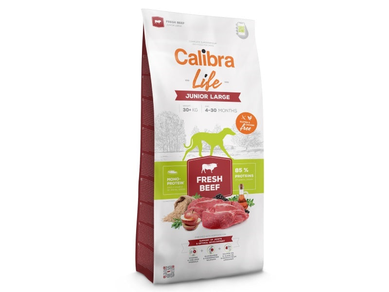Calibra Life Junior Large Breed Dry Dog Food (Beef)