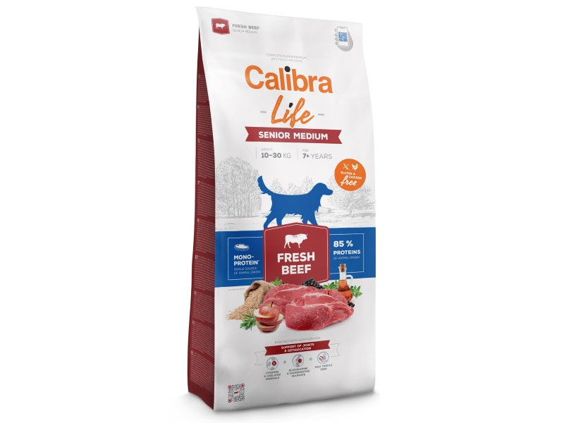 Calibra Life Senior Medium Breed Dry Dog Food (Beef)