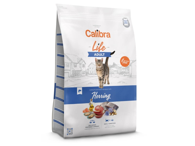 Calibra Life Adult Dry Cat Food (Herring)