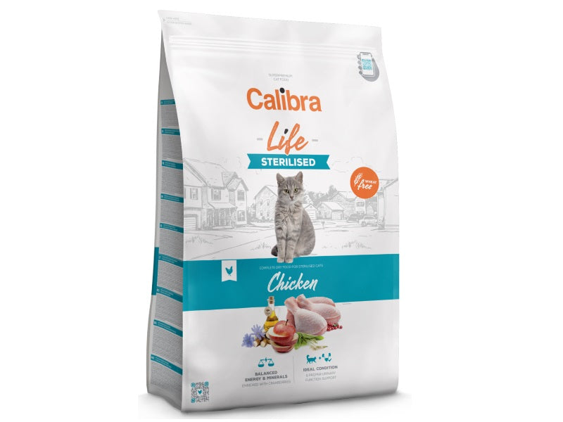 Calibra Life Sterilised Dry Cat Food (Chicken)
