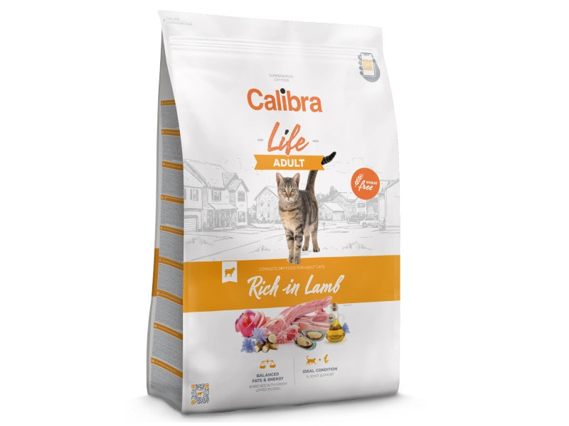 Calibra Life Adult Dry Cat Food (Lamb)