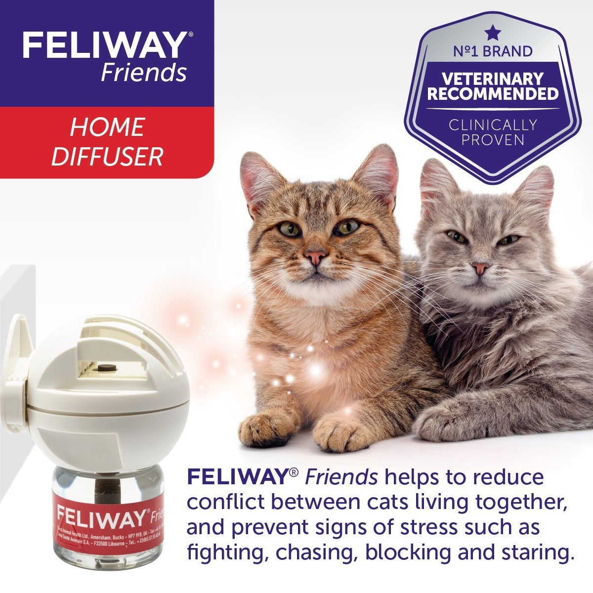 Feliway Friends Diffuser 30 Day Starter Kit