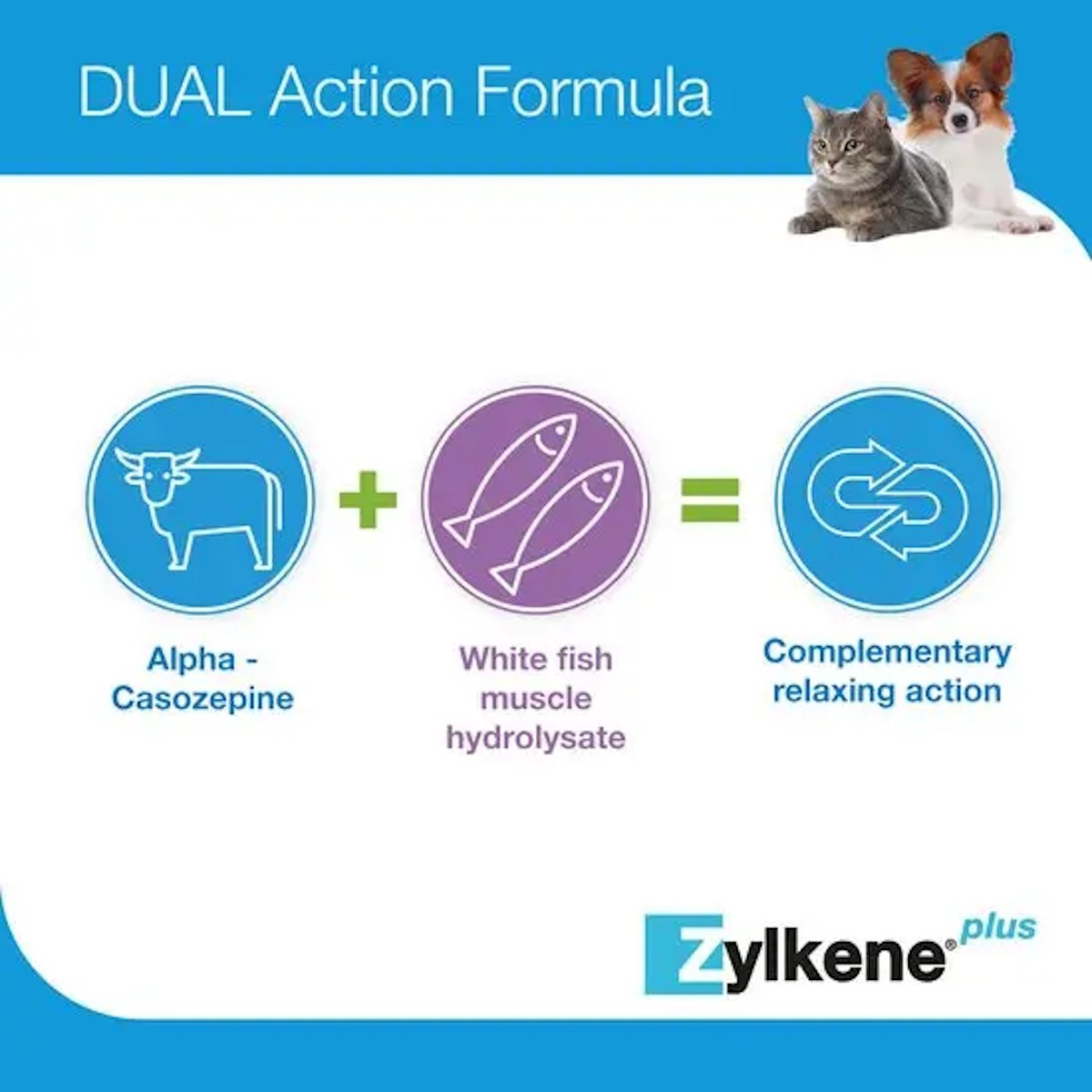 Zylkene Plus 75mg Capsules for Cats and Small Dogs