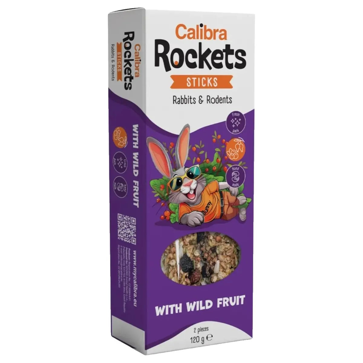 Calibra Rockets Sticks Rabbits & Rodents Wild Fruit 120g
