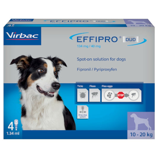 Effipro Duo for Medium Dogs 10-20kg (4 pack)
