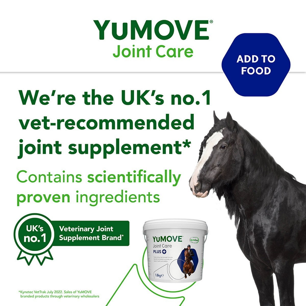 YuMOVE Joint Care PLUS for Horses 1.8Kg