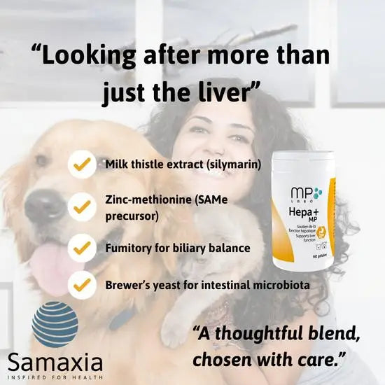 MP Labo Hepa+ MP Liver Function Support Supplement Capsules for Cats & Dogs