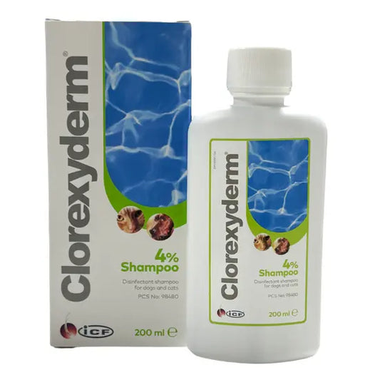 Clorexyderm 4% Shampoo for Dogs and Cats 200ml