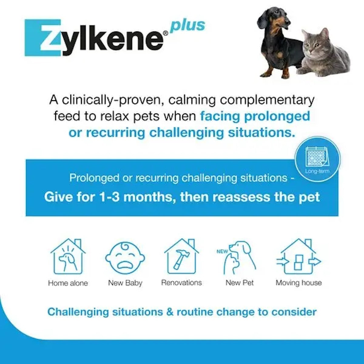 Zylkene Plus 75mg Capsules for Cats and Small Dogs