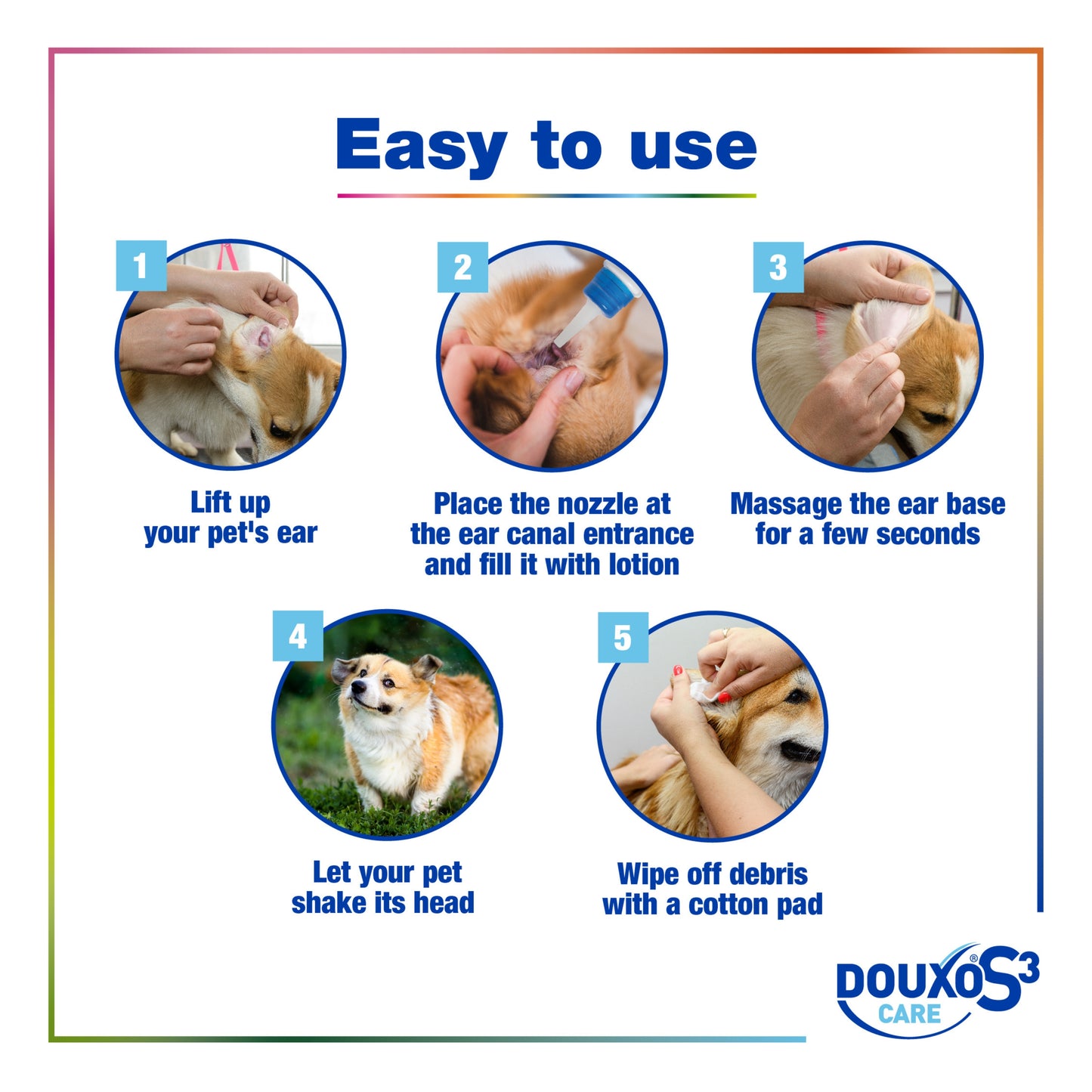DOUXO S3 CARE Ear Cleaner for Dogs & Cats