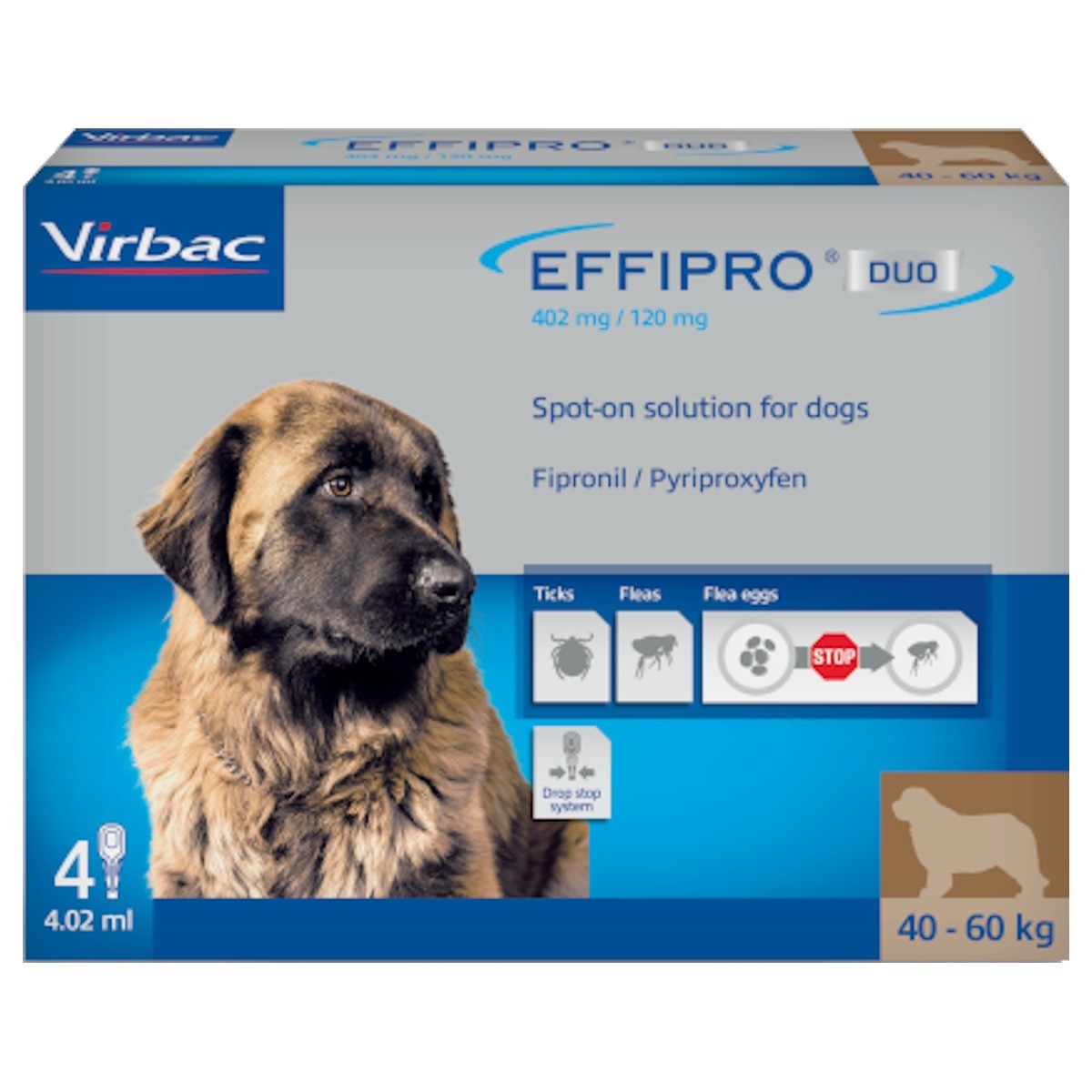 Effipro Duo for Extra Large Dogs 40-60kg (4 pack)