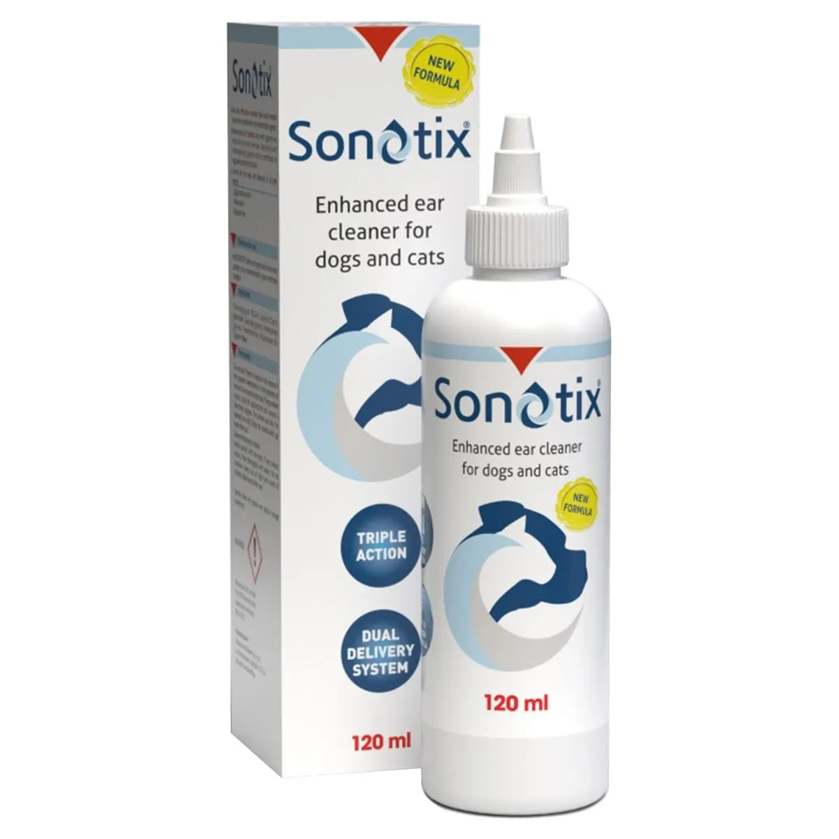 Sonotix Triple Action Ear Cleaner for Dogs and Cats 120ml