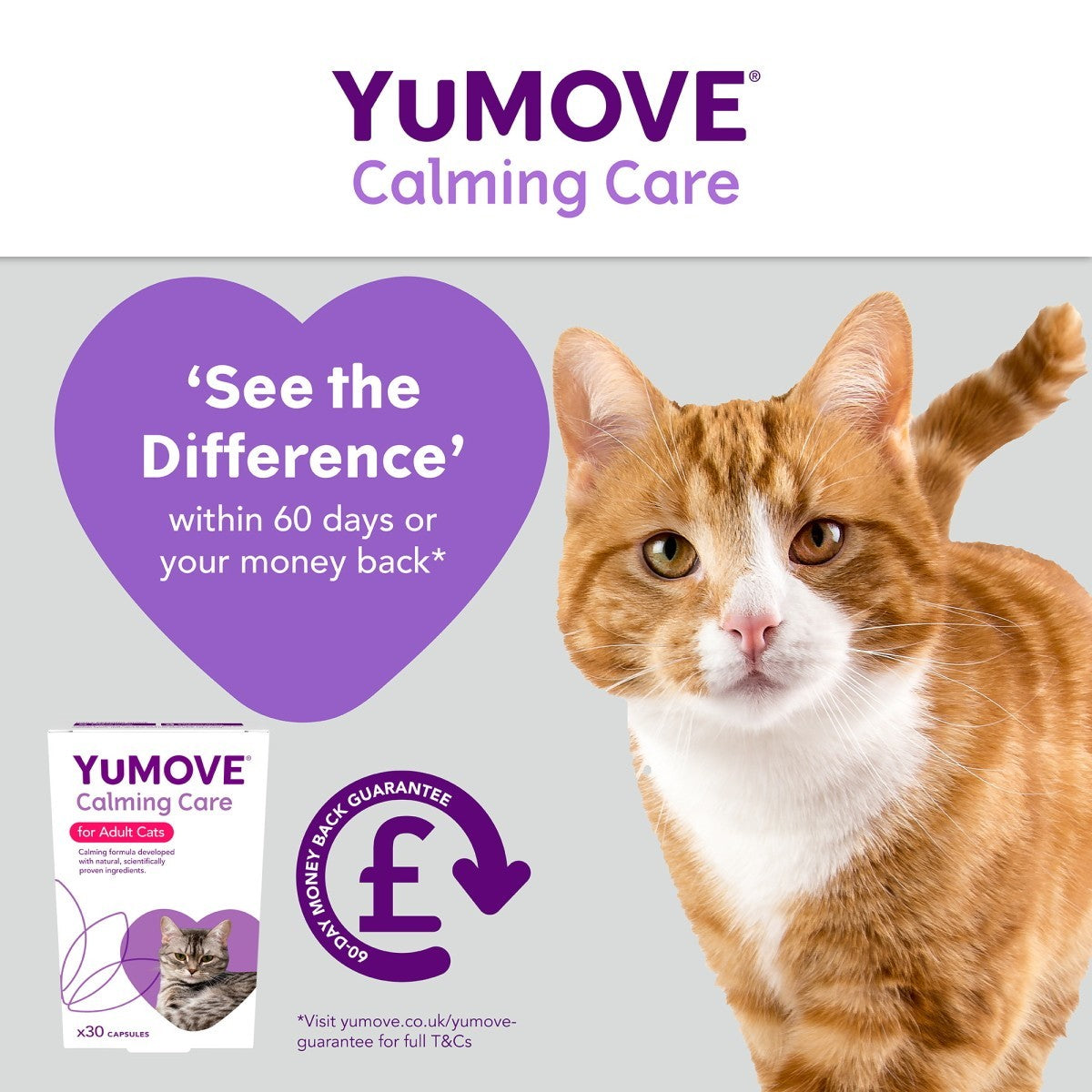 YuMOVE Calming Care for Adult Cats - 30 Capsules
