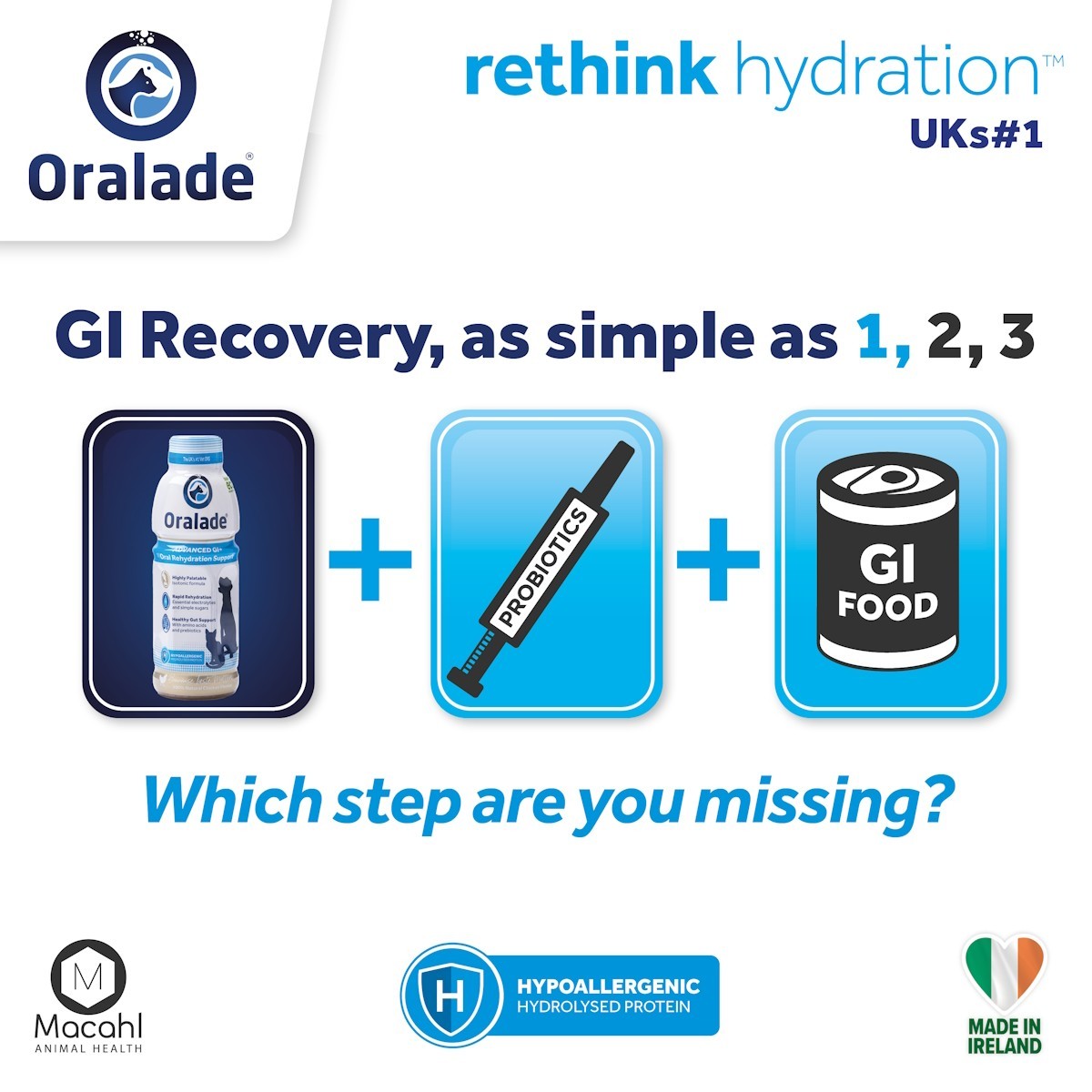 Oralade Advanced GI Support for Cats and Dogs 500ml