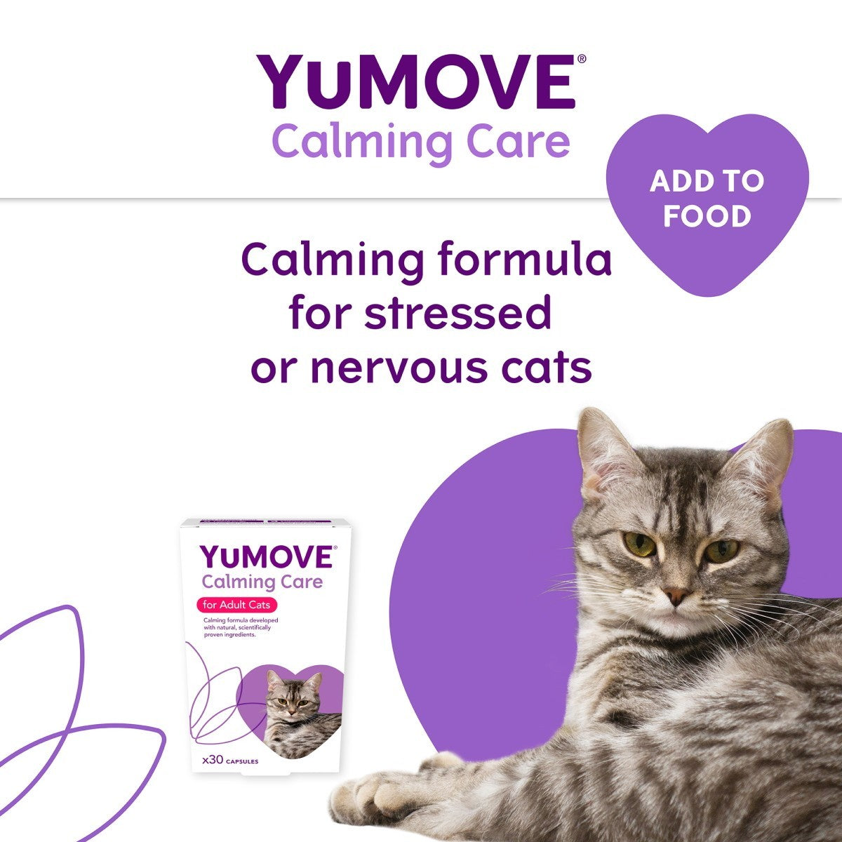 YuMOVE Calming Care for Adult Cats - 30 Capsules