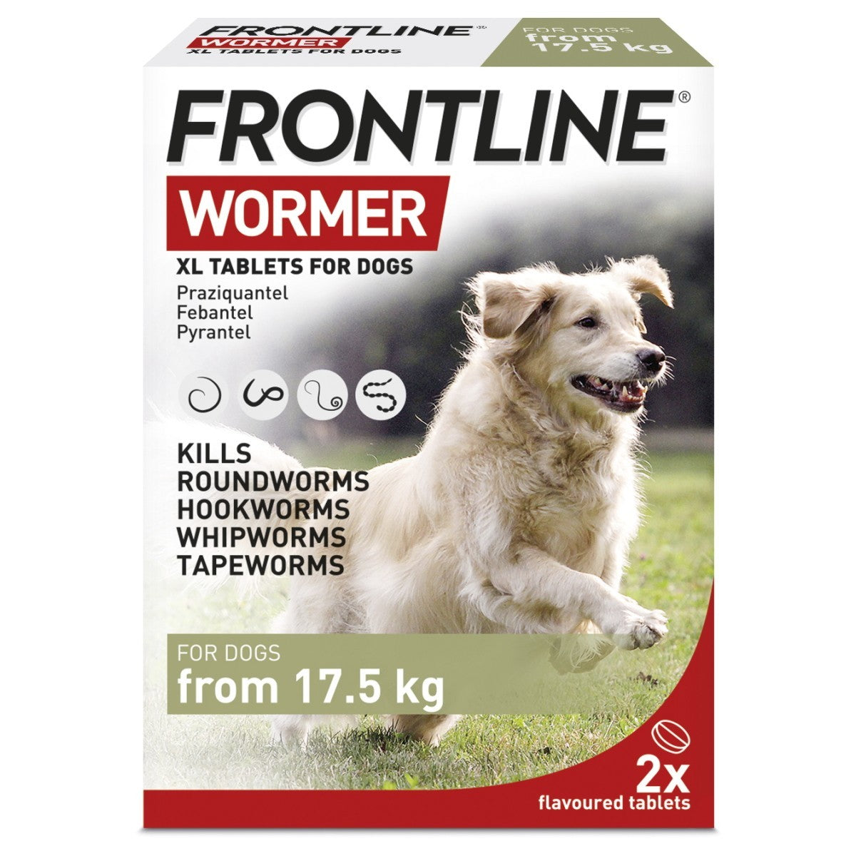 Frontline Wormer XL Tablets for Large Dogs