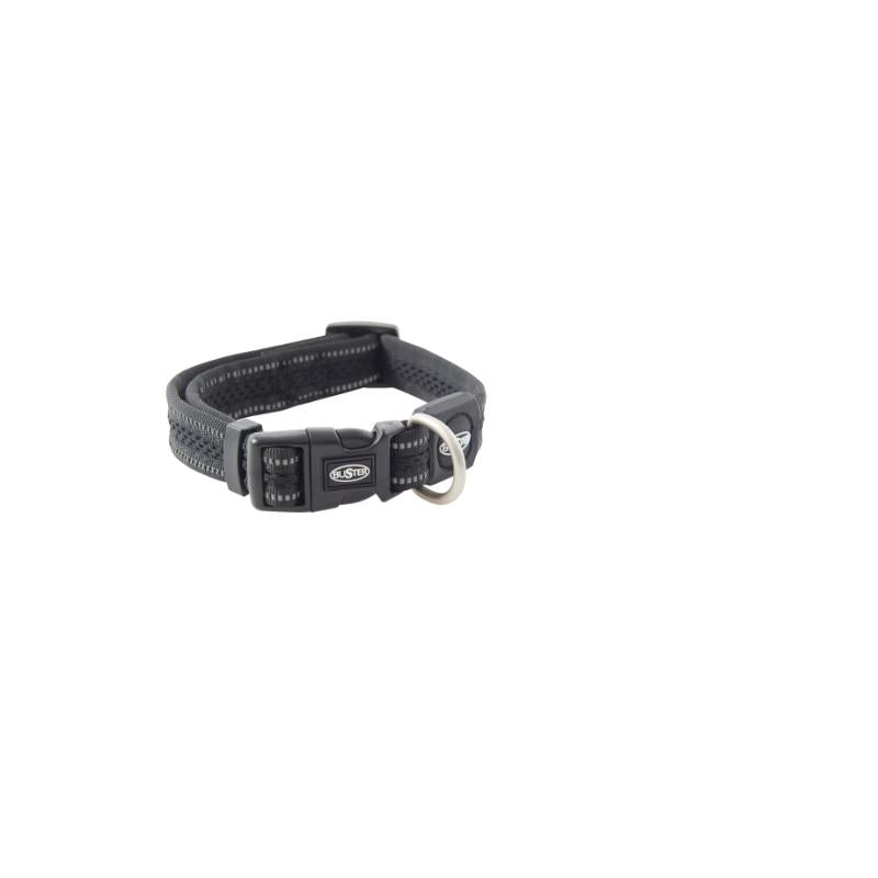BUSTER Reflective Mesh Collar Black S 20mm