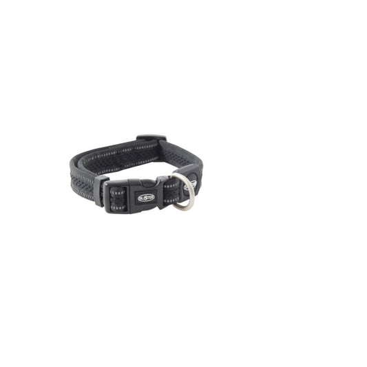 BUSTER Reflective Mesh Collar Black S 20mm