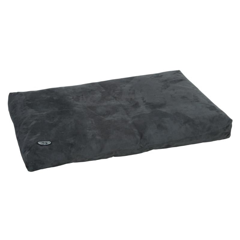 BUSTER Memory Foam Dog Bed 100x70cm Grey