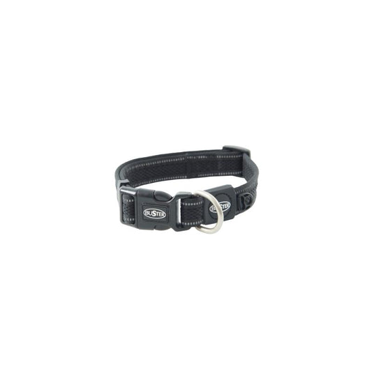 BUSTER Reflective Mesh Collar Black M 25mm