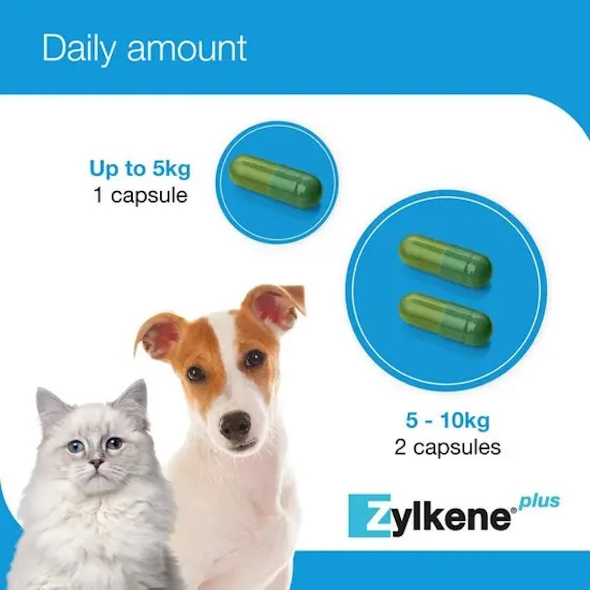 Zylkene Plus 75mg Capsules for Cats and Small Dogs