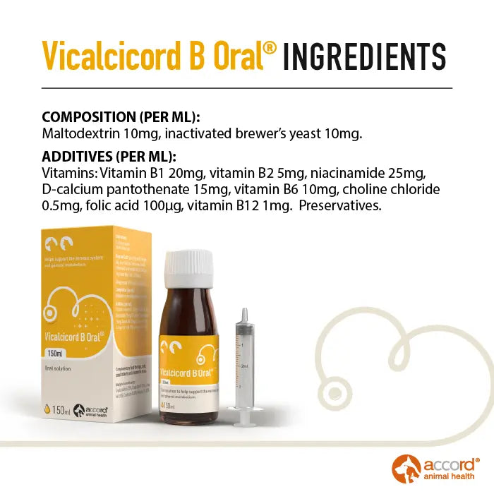 Accord Vicalcicord B Supplement for Dogs & Cats