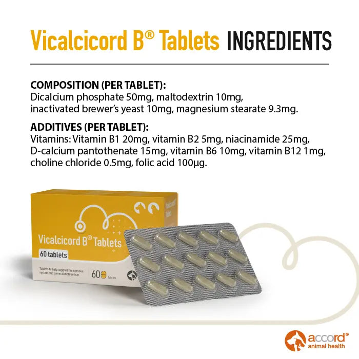 Accord Vicalcicord B Supplement for Dogs & Cats