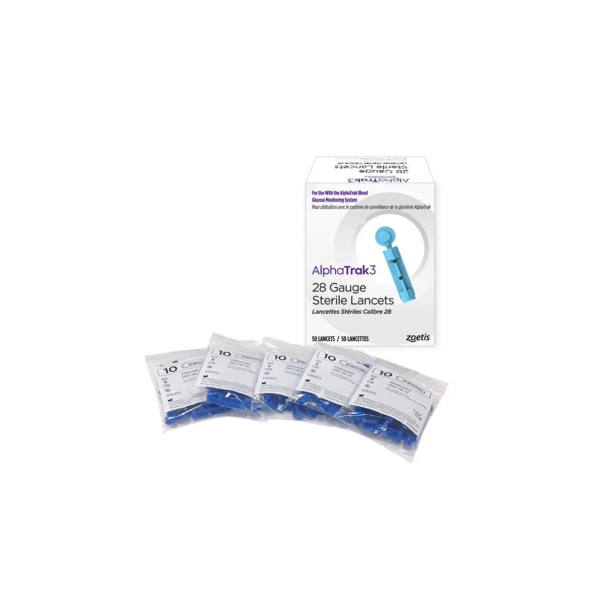 Alphatrak 3 Lancets (Pack of 50) for Dogs & Cats