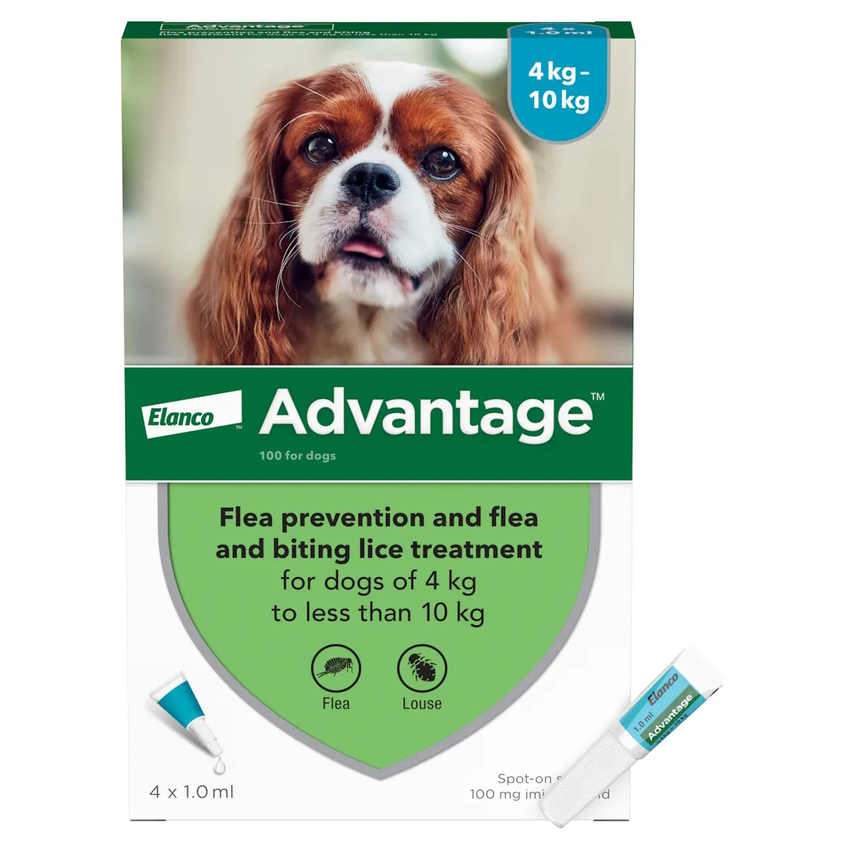 Advantage 100 Flea Treatment for Small Dogs (Single Pipette)