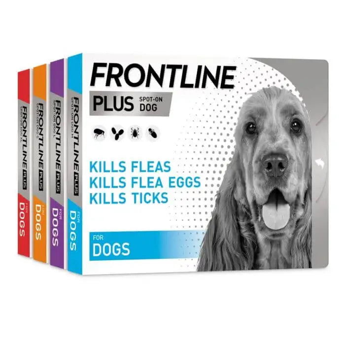 Frontline Plus Flea and Tick Control for Dogs (Spot-On Treatment)