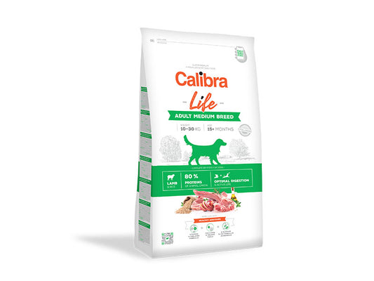 Calibra Life Adult Medium Breed Dry Dog Food (Lamb)