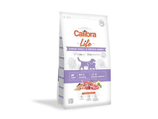 Calibra Life Junior Small & Medium Breed Dry Dog Food (Lamb)