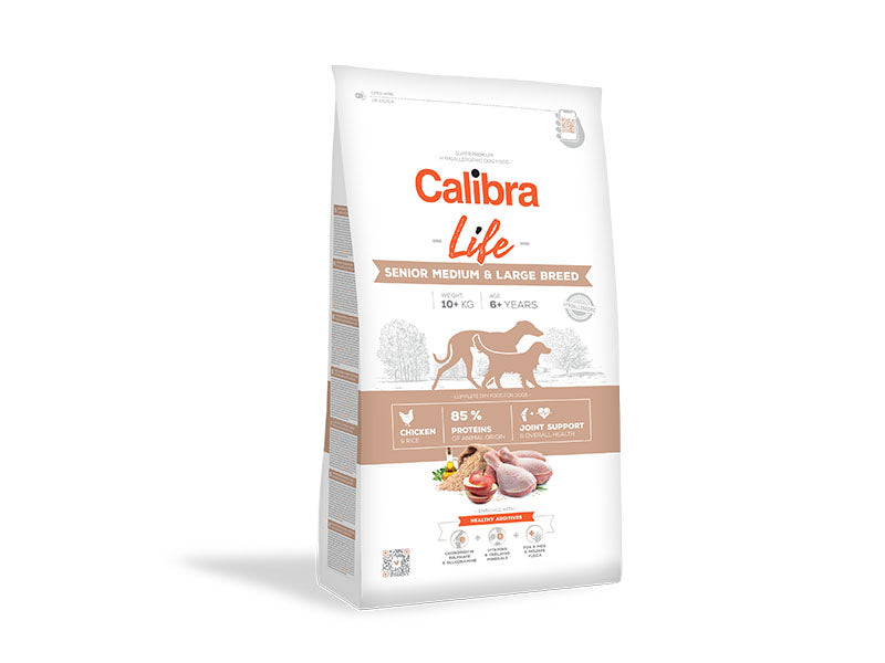 Calibra Life Senior Medium & Large Breed Dry Dog Food (Chicken)