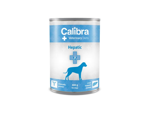 Calibra Veterinary Diet Hepatic Wet Dog Food - Pack Size : 6 x 400g Cans