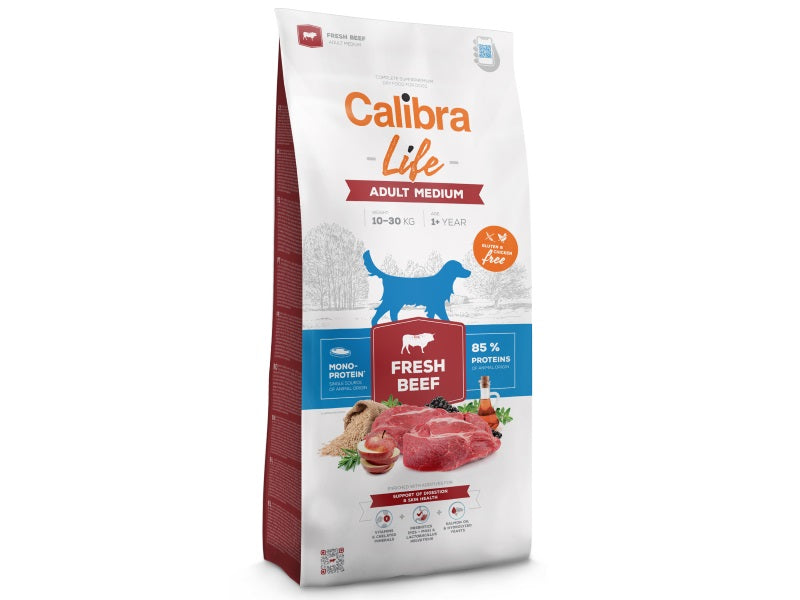 Calibra Life Adult Medium Breed Dry Dog Food (Beef)