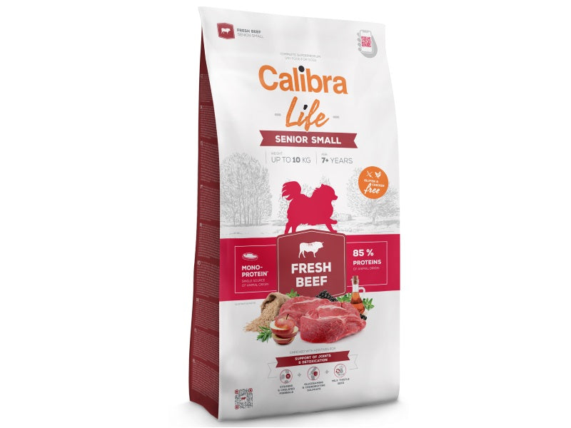 Calibra Life Senior Small Breed Dry Dog Food (Fresh Beef)