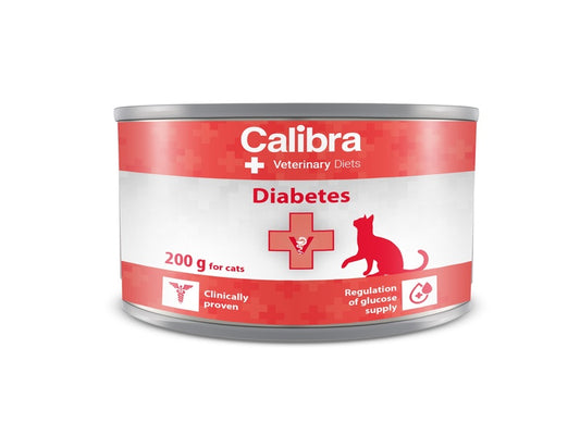Calibra Veterinary Diet Diabetes Wet Cat Food - Pack Size : 6 x 200g Cans