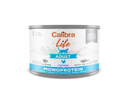 Calibra Life Adult Wet Cat Food (Chicken) - Pack Size : 6 x 200g Cans