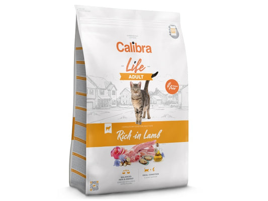 Calibra Life Adult Dry Cat Food (Lamb)