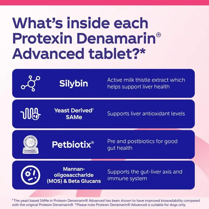 Protexin Veterinary Denamarin Advanced Liver & Gut Supplement for Dogs
